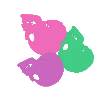 Skull Rosa Sticker by aire retro