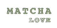 Green Tea Words Sticker
