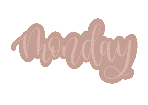 Monday Lettering Sticker