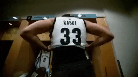 getting dressed memphis grizzlies GIF by NBA