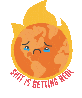 Earth Planet Sticker by KlimaKarl