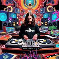 DJ_PROPER party trippy dj concert GIF