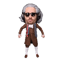 Standing Big Head Sticker