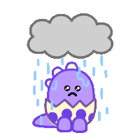 Sad Cry Sticker by DINOSALLY
