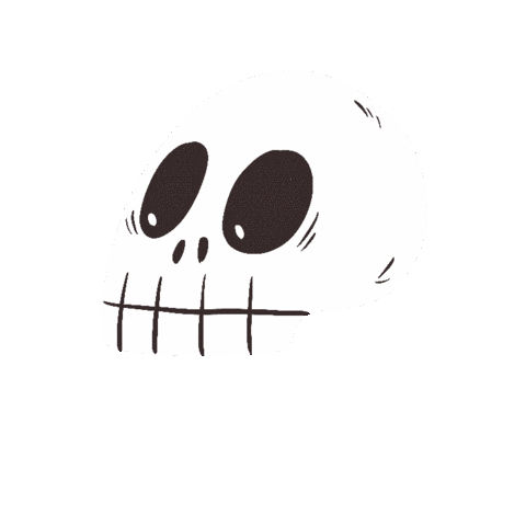 Halloween Skull Sticker by Tacméla