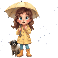 Its Pouring Heavy Rain Sticker