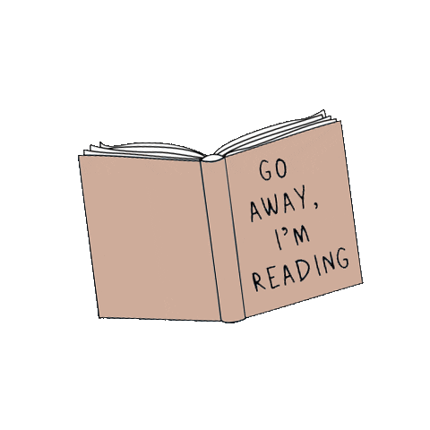 Currently Reading Go Away Sticker