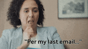 Condeco work life work stress per my last email flexible working GIF