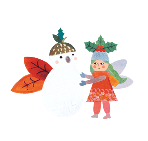 Luke Pearson Christmas Sticker by Flying Eye Books