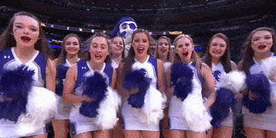 big east basketball cheerleaders GIF by BIG EAST Conference