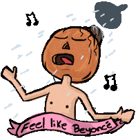 Queen B Singing Sticker