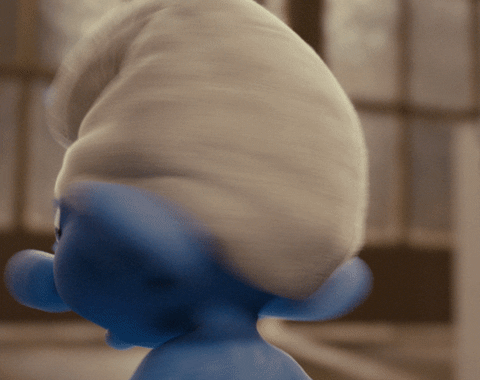 Scared Clumsy Smurf GIF by The Smurfs