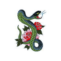 Flower Slither Sticker