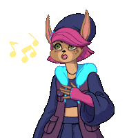 StarForest wink singing fawn starforest Sticker