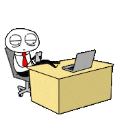 Relaxed Work Sticker