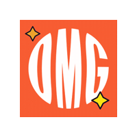 Orange Omg Sticker