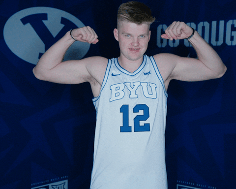 Byu Basketball Sport GIF by BYU Cougars
