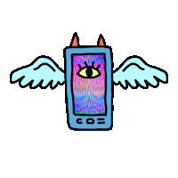 Glitch Phone Sticker by Mr Tronch