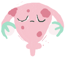 Period Pain Sticker by Abstrusa