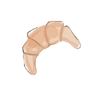 Croissant Good Morning Sticker