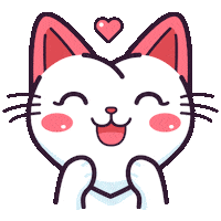 Catlowecom happy laughter happy cat cat love Sticker