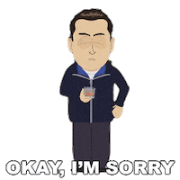 Sorry My Bad Sticker by South Park
