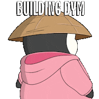 Building Build Sticker by Pudgy Penguins