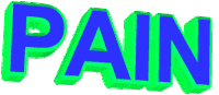 Pain Sticker by GIPHY Text