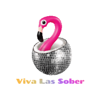 Flamingo Sticker by The Sober Curator