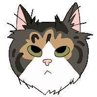 Cat Eye Roll Sticker by CsaK