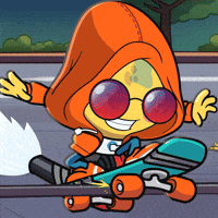 On My Way Skateboarding GIF by bad egg co