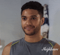 Worry Smile GIF by Neighbours (Official TV Show account)