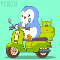 Driving Road Trip GIF by Pudgy Penguins