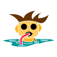 Swimming Pool Drinking Sticker