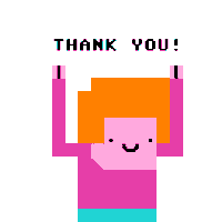 Thank You Sticker by ailadi