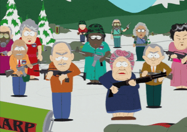 shotgun weapons GIF by South Park 