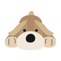 Sleepy Dog Sticker by FAO Schwarz