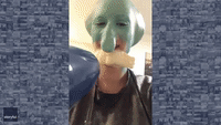 Woman Brings Squidward to Life in Hilarious Halloween Costume