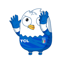 TCLEurope football celebration goal mascot Sticker