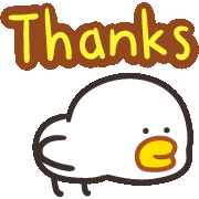 Thanks 小雞 Sticker