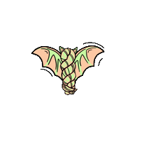 Halloween Bat Sticker by RitualDyes