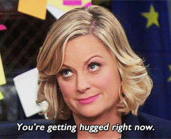 parks and recreation hug GIF