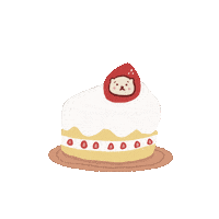 Cake Strawberry Sticker