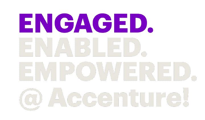 Engaged Enabled Empowered Sticker by Accenture