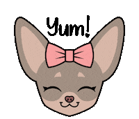 Chihuahua Eating Sticker