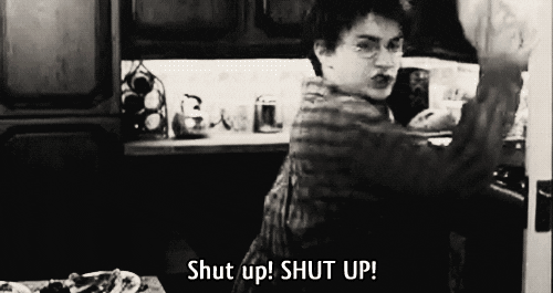 harry potter shut up GIF
