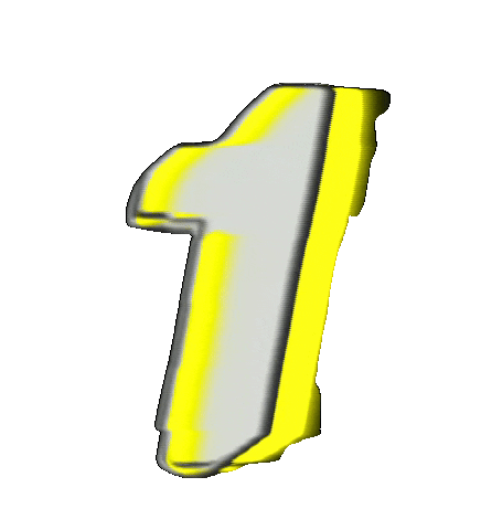 Glitch Numbers Sticker by #BASILIO