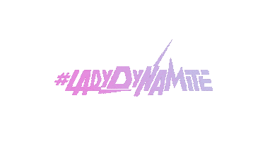 Lady Dynamite Neon Sticker by Karo Glazer