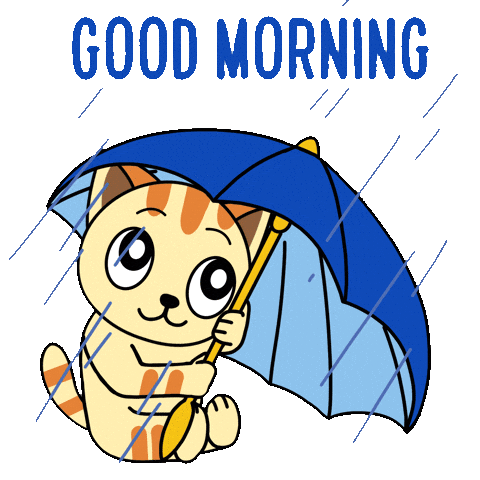 Good Morning Rain Sticker by JPedicini