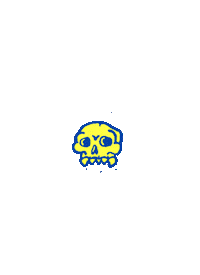 moriresnacer animation skull photoshop photoshopart Sticker